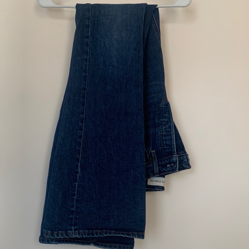 Denim Forum Blue Flare Wide Leg Jeans 26L